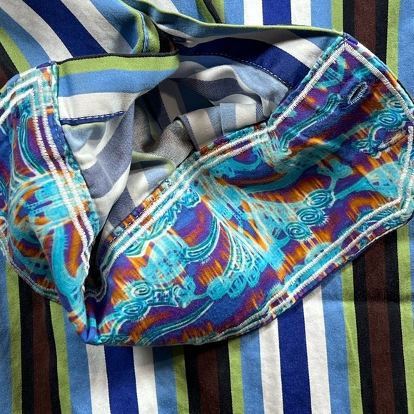Robert Graham Multicolor Large Flip Cuff Pattern Classic Designer Club Shirt - Picture 3 of 12